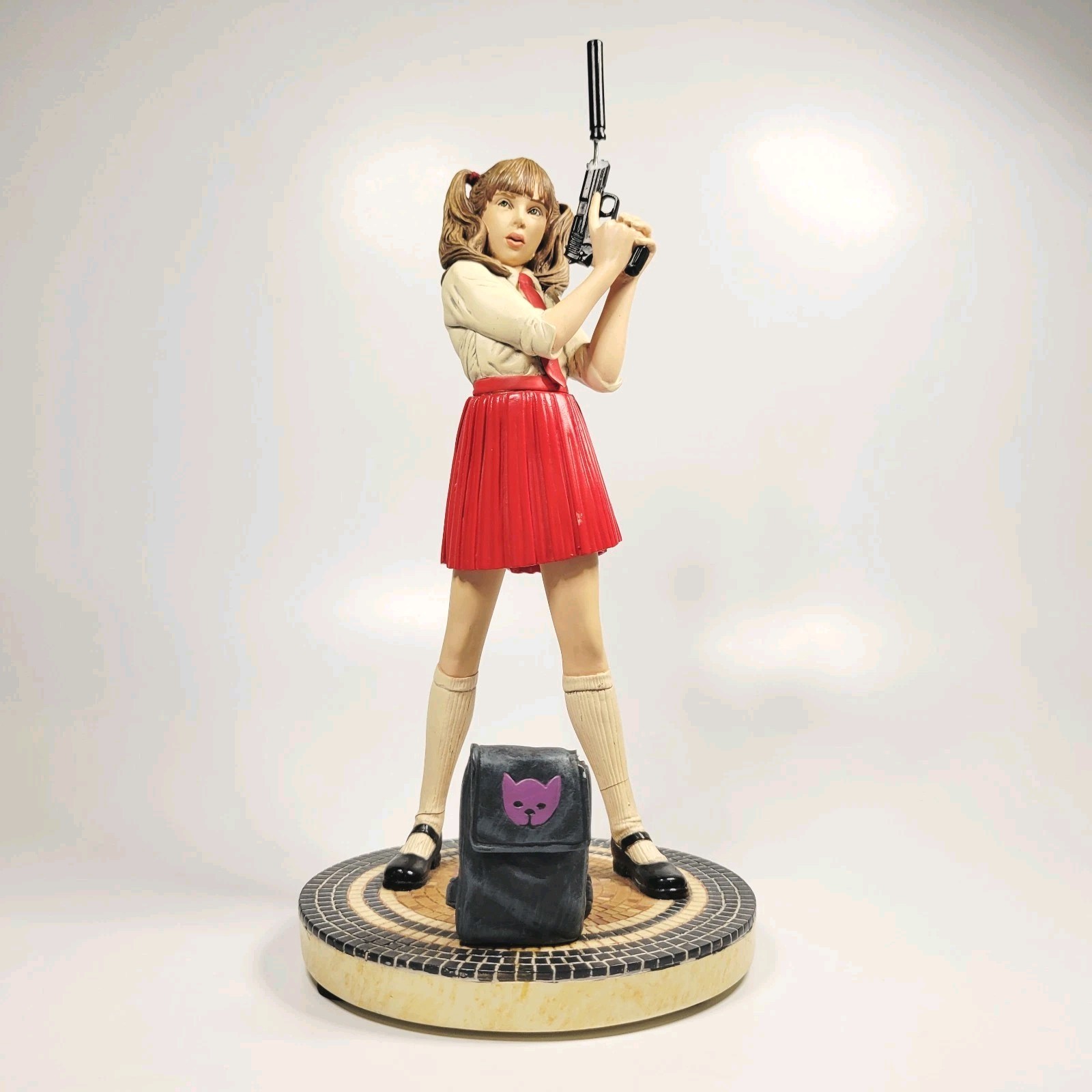 RARE Hit-Girl Statue Red Skirt Edition #27/100 Dynamic Forces - READ - DAMAGED