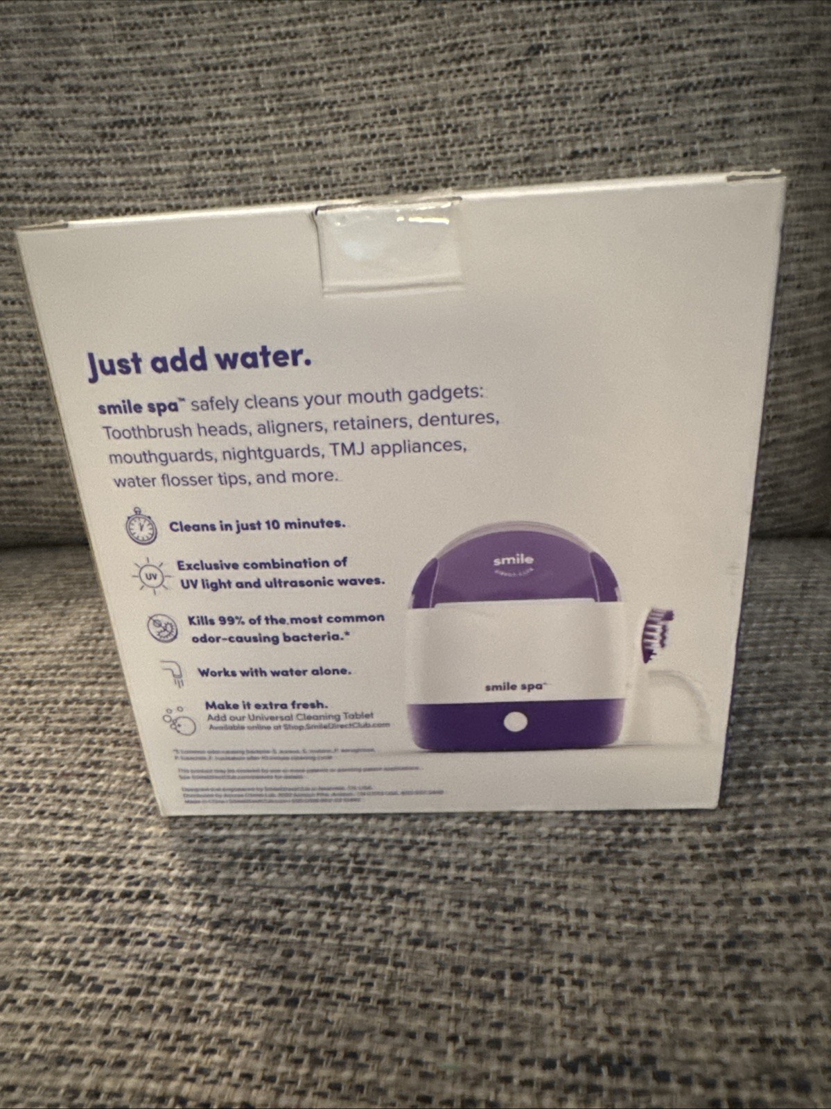 Smile Direct Club Ultrasonic + UV Cleaner For Oral Care Devices