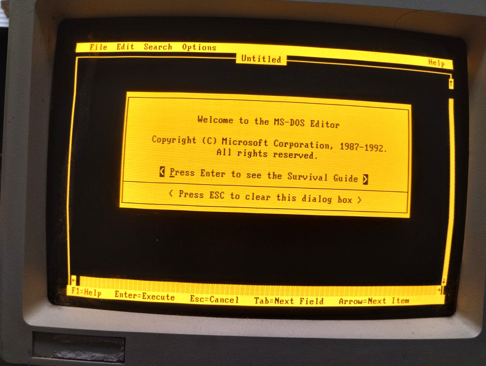 Zenith Monochrome Monitor VINTAGE WORKS! Bright! READ!