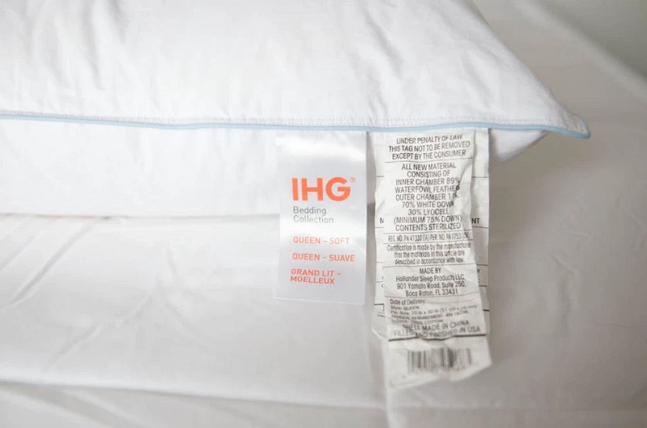 IHG Featherbest QUEEN SOFT Pillow Featured at IHG Hotels FREE PILLOWCASE