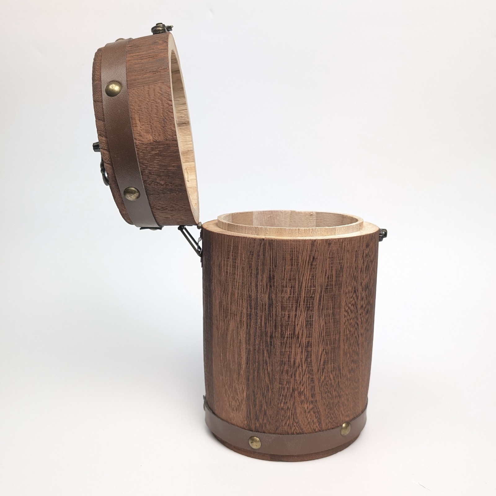 Mrs. Brog Wooden Barrel Cigar and Pipe Tobacco Humidor