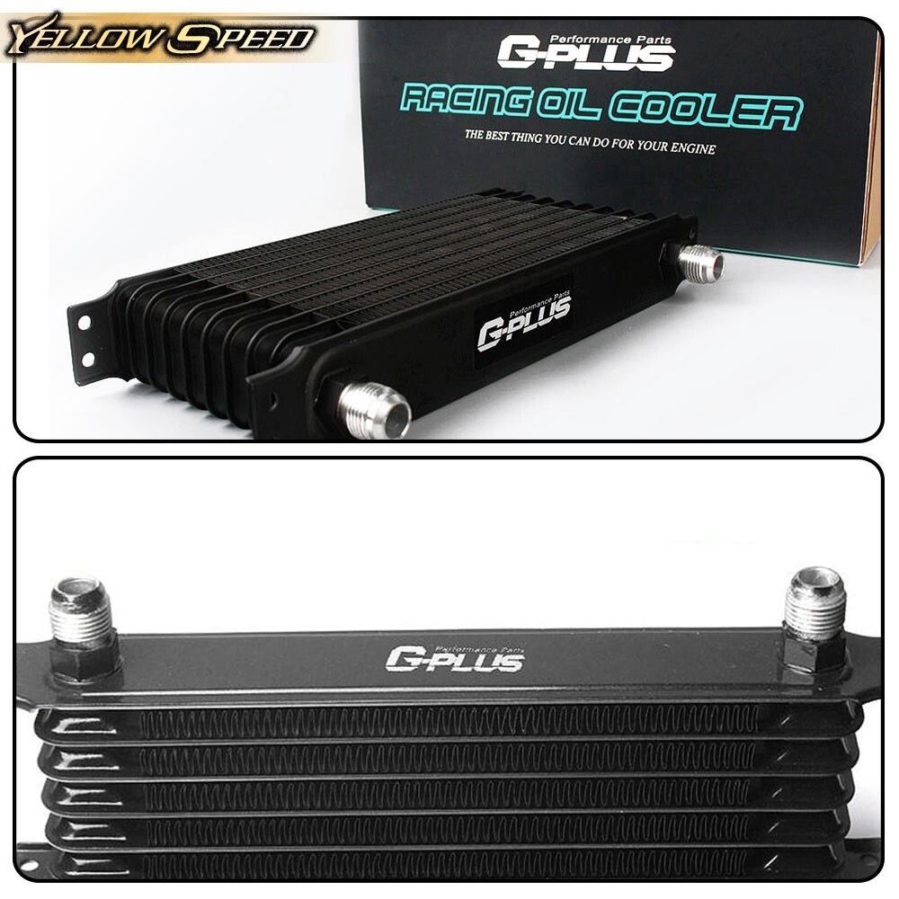 15 ROW 10AN FIT FOR UNIVERSAL TRANSMISSION OIL COOLER+7" FIXED COOLING FAN KIT