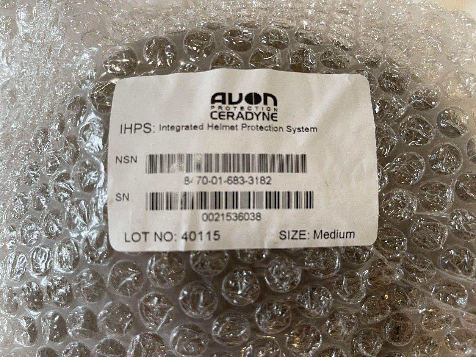 NEW CERADYNE IHPS Ballistic Protection Sys HelmetComplete AVON USMC Made IN USA.