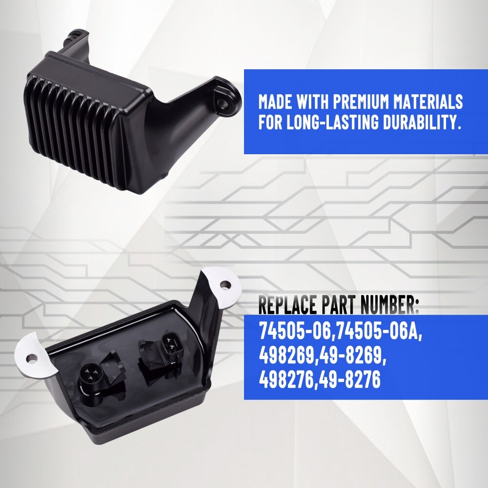 Black Voltage Regulator Rectifier For Harley FLHT FLHR Electra Glide 74505-06
