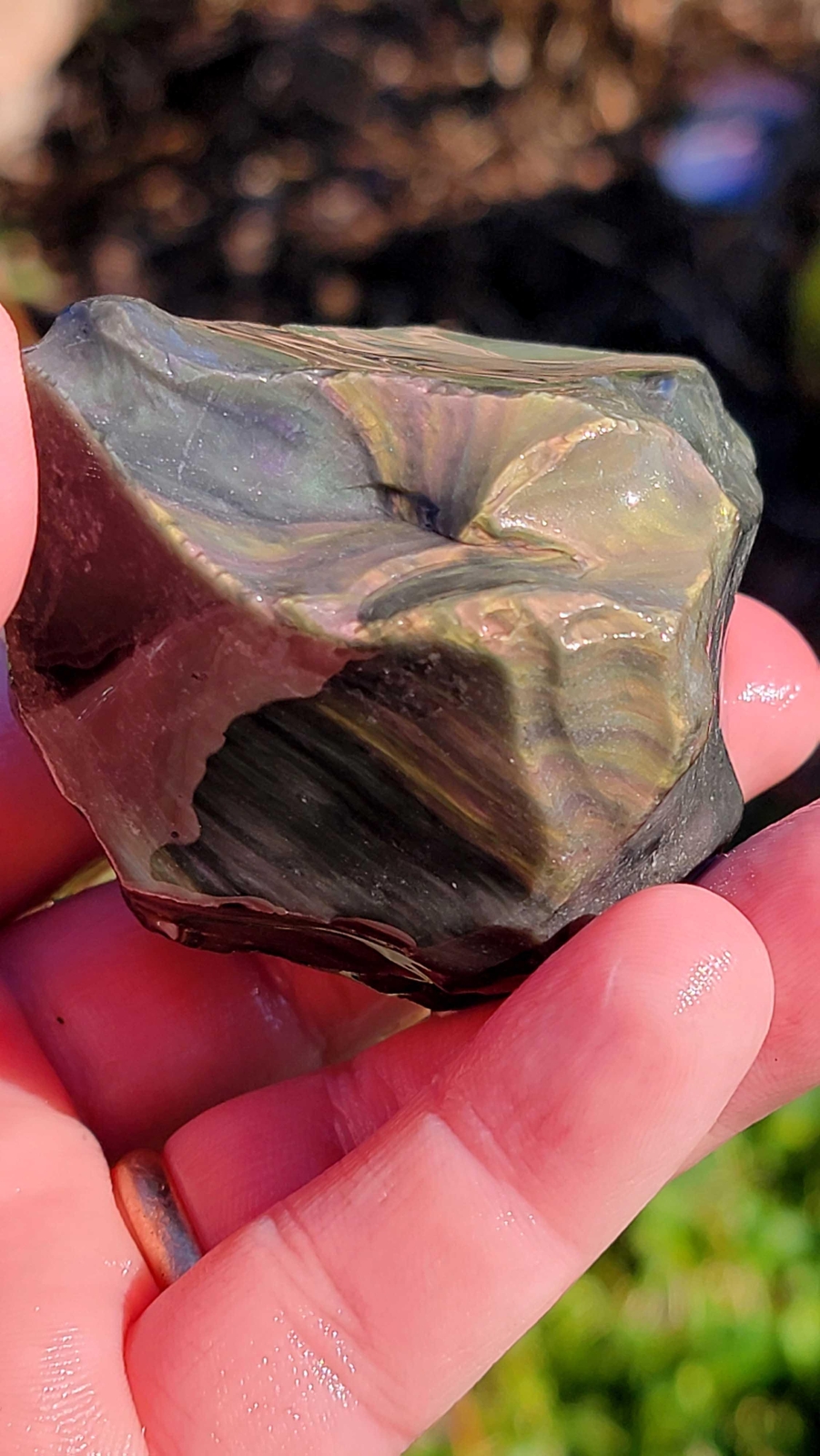 Random Pull RARE Mexican Velvet Obsidian Rough! Old Stock!
