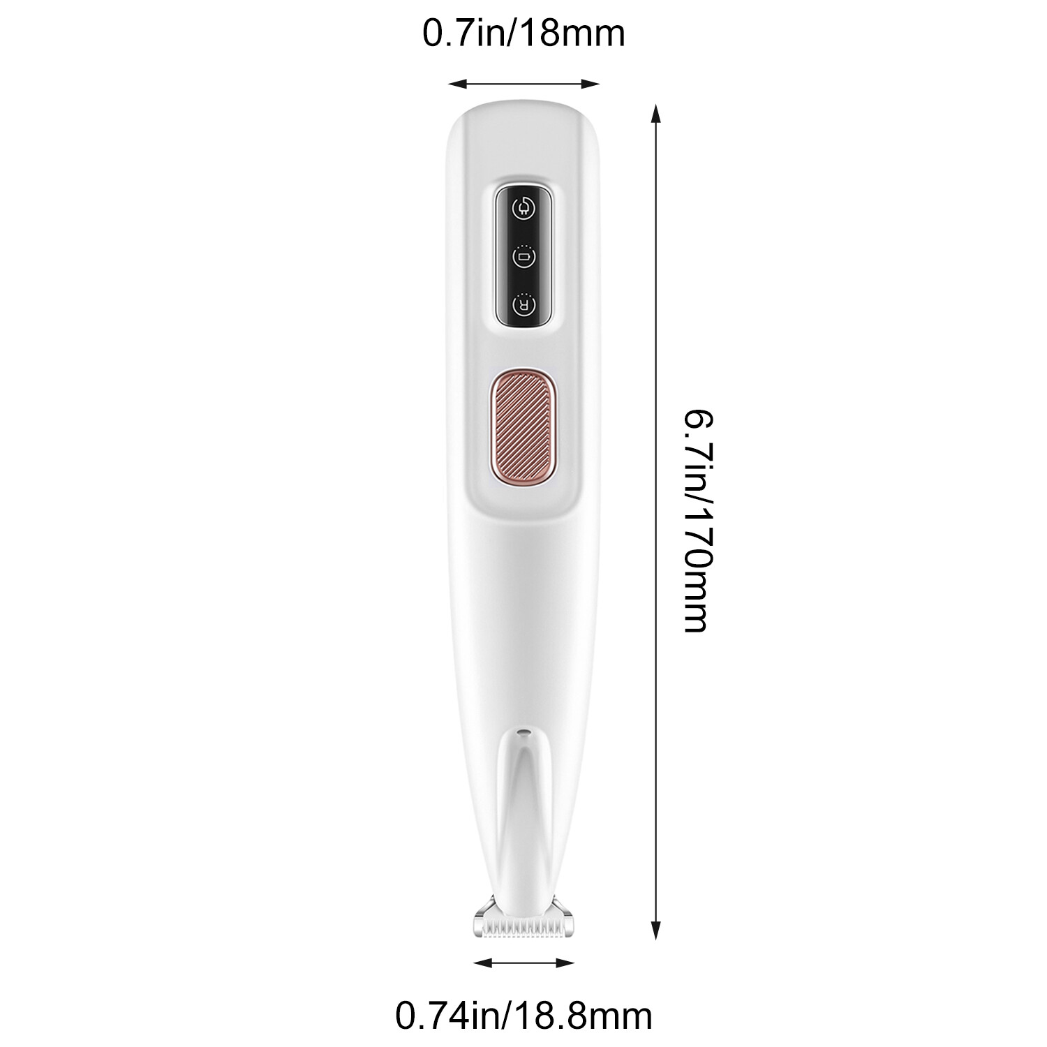 Dog Paw Fur Trimmer Low Noise Cordless Electric Pet Hair Clippers for Cat & Dogs