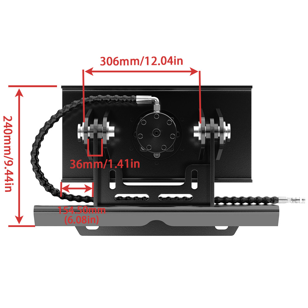 Hydraulic Auger 200mm Hole Diameter for Skid Steer Loader Hole Drilling USA New