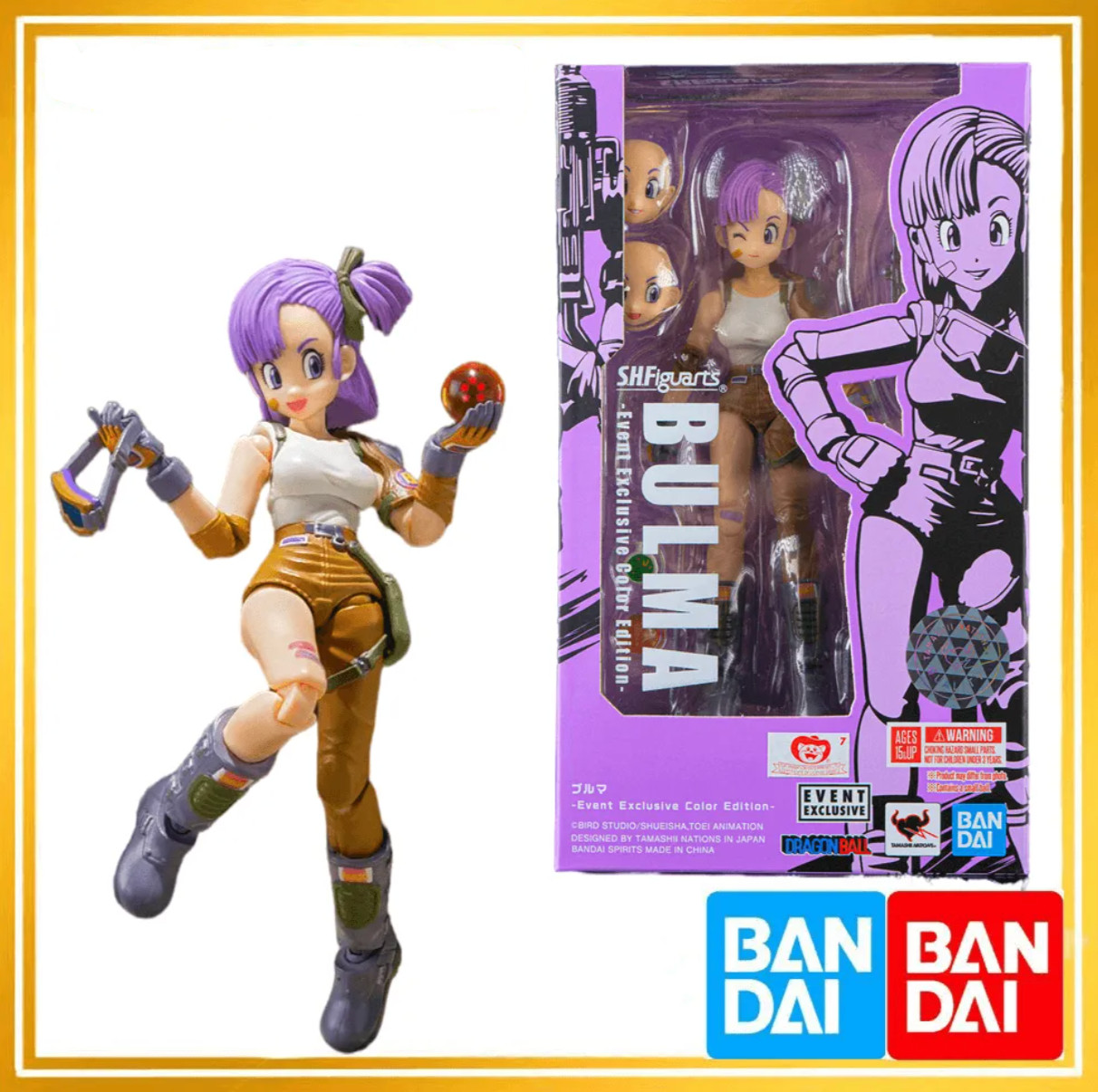 Bandai SHF SH Figuarts Dragonball "Bulma" Event Exclusive SDCC HK Limited 2019