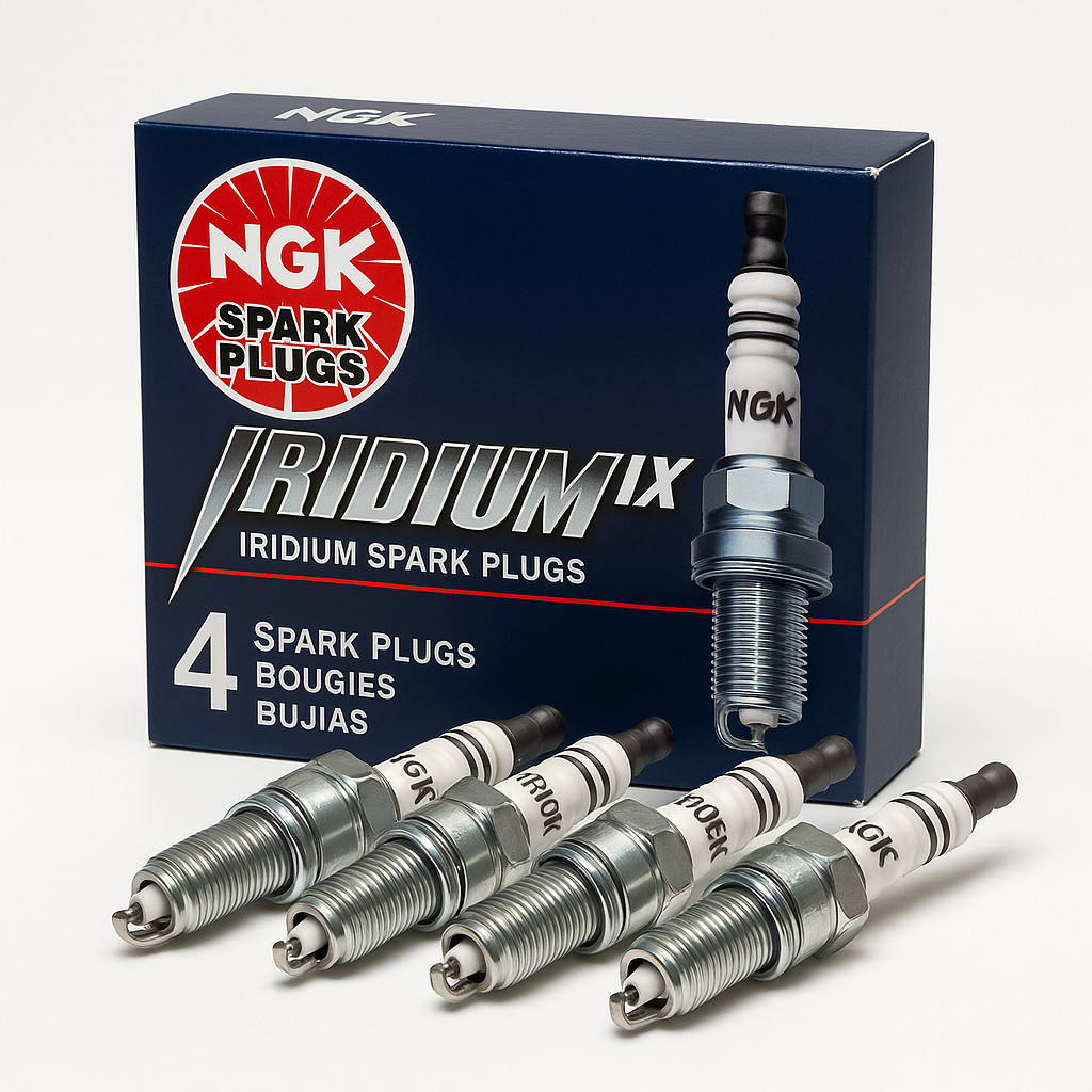 4 Pack NGK Iridium IX Spark Plug CR9EIX (3521) – OEM NGK - Toyota Hyundai Kia
