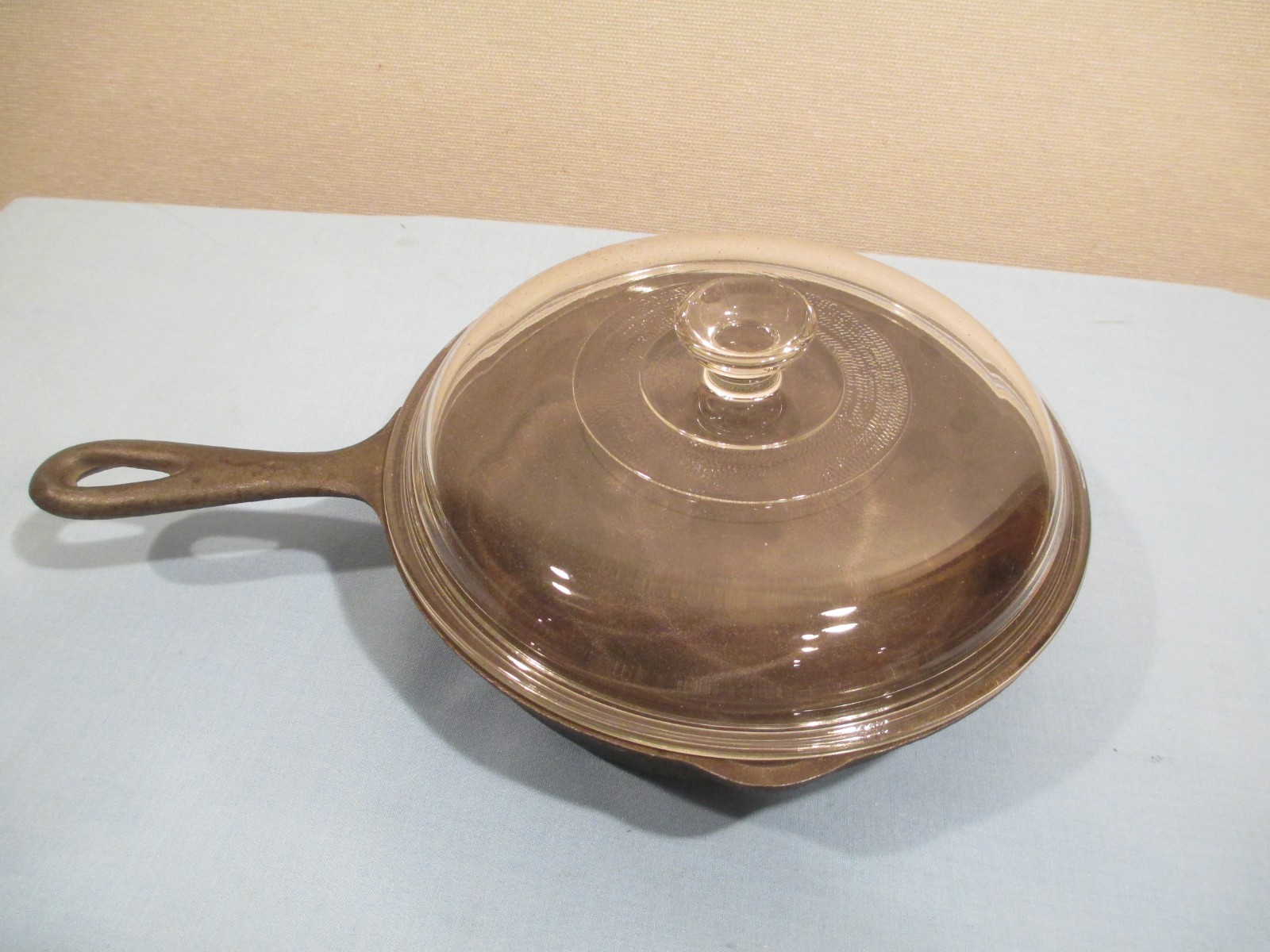 Birmingham Stove & Range No.5 Cast Iron Skillet with Glass Lid