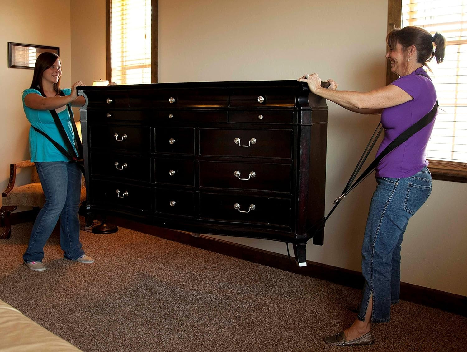 Ready Lifter Shoulder Moving Straps for Furniture, Appliances, Heavy or Bulky Ea