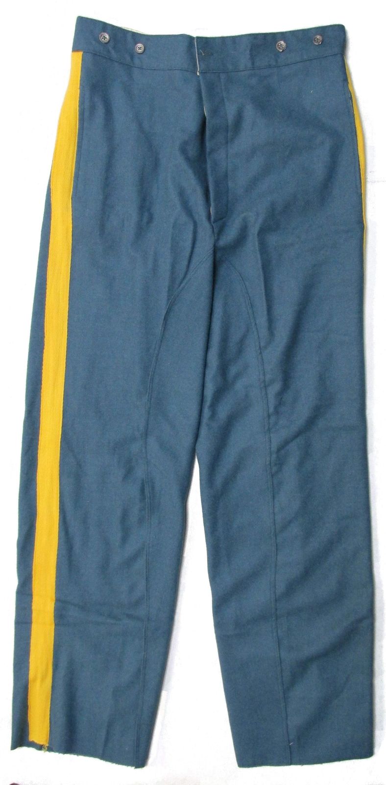Reenactment U.S. Civil War Mounted Trousers - Sky Blue Yellow Stripe