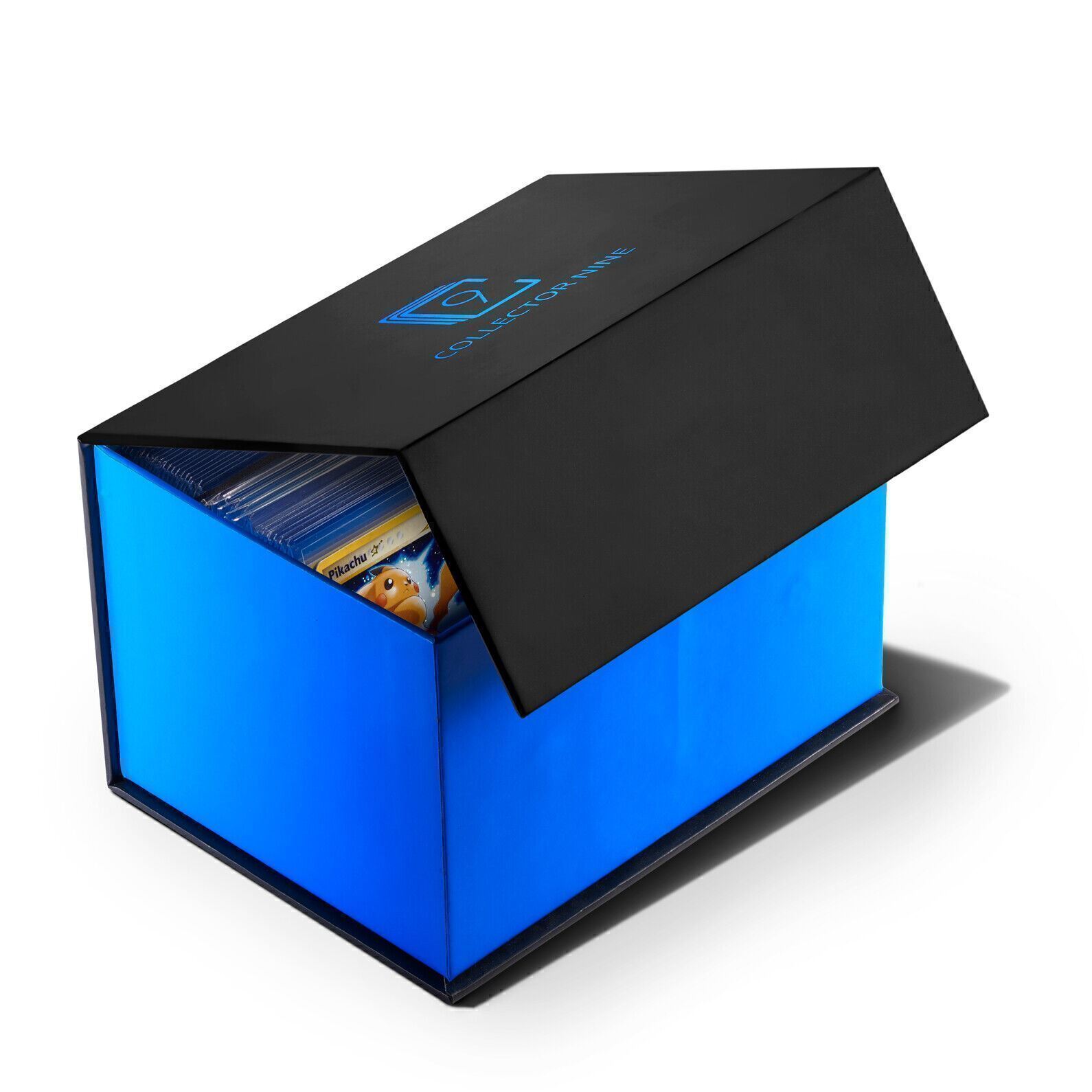 Toploader Trading Card Storage Case | 2 Row Magnetic Flip Box w/ Divider Holders