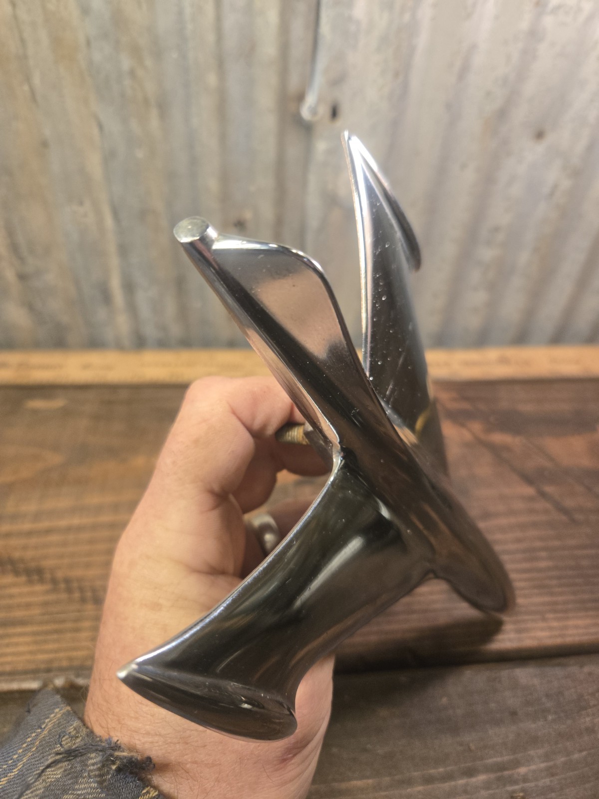 Used 1953 Ford Hood Ornament Rocket Plane Style Emblem