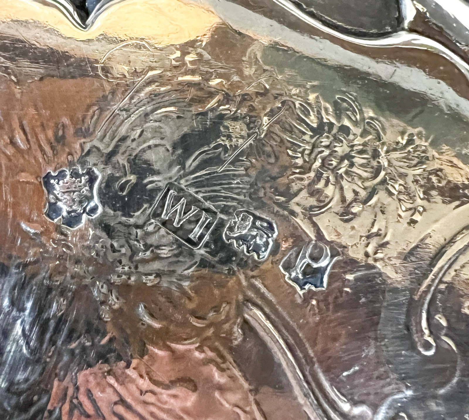 George II Sterling Silver footed Salver William Justis 1750