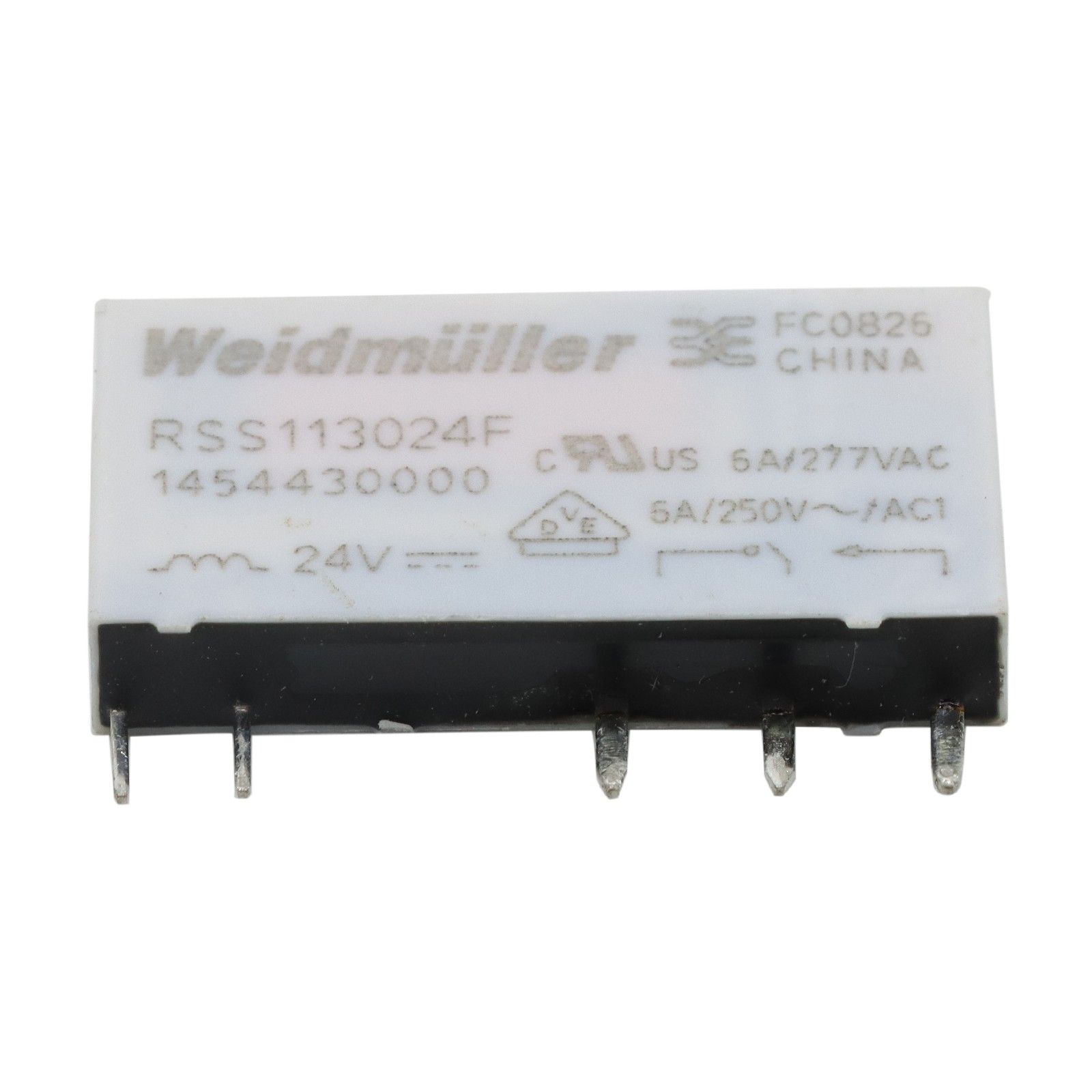 Lots of Power Relay For Weidmuller RSS113024 4060120000 24VDC 277VAC 6A 5-Pins
