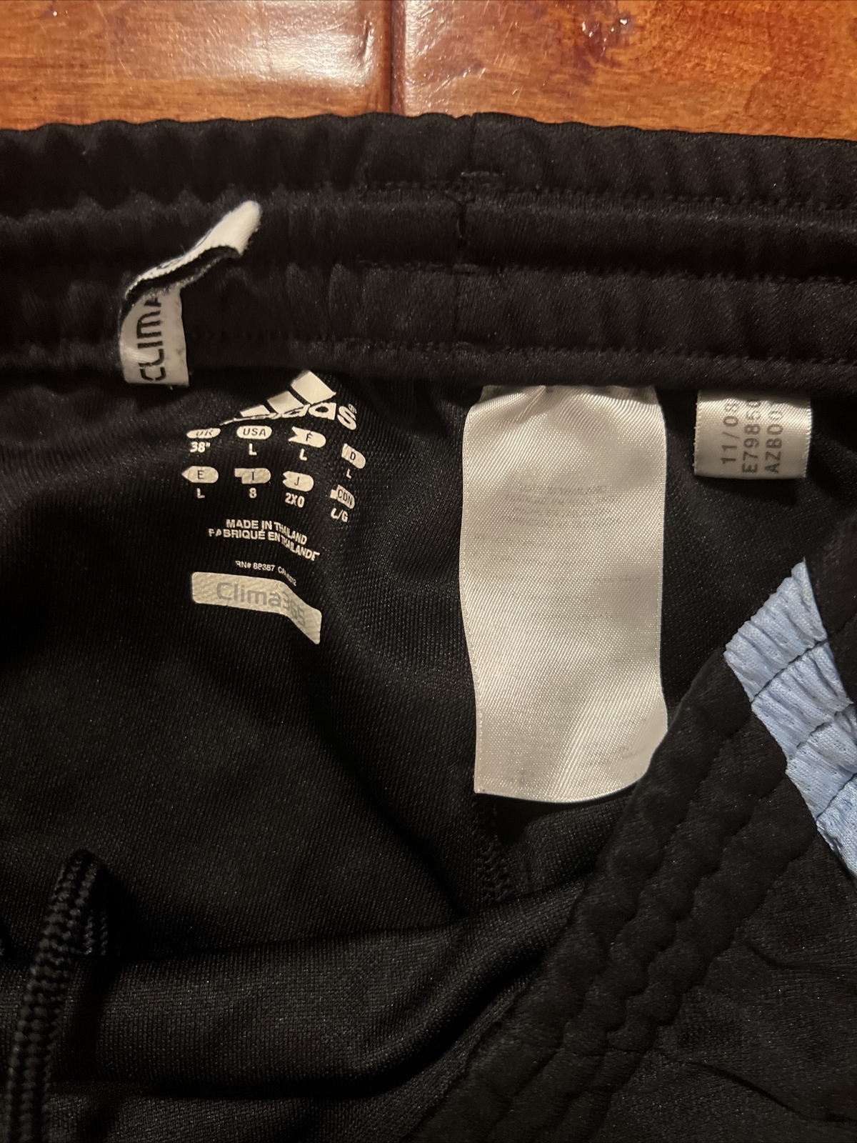 Adidas Houston Dynamo Soccer Shorts Player Issue # 17 Size Large Climacool Black