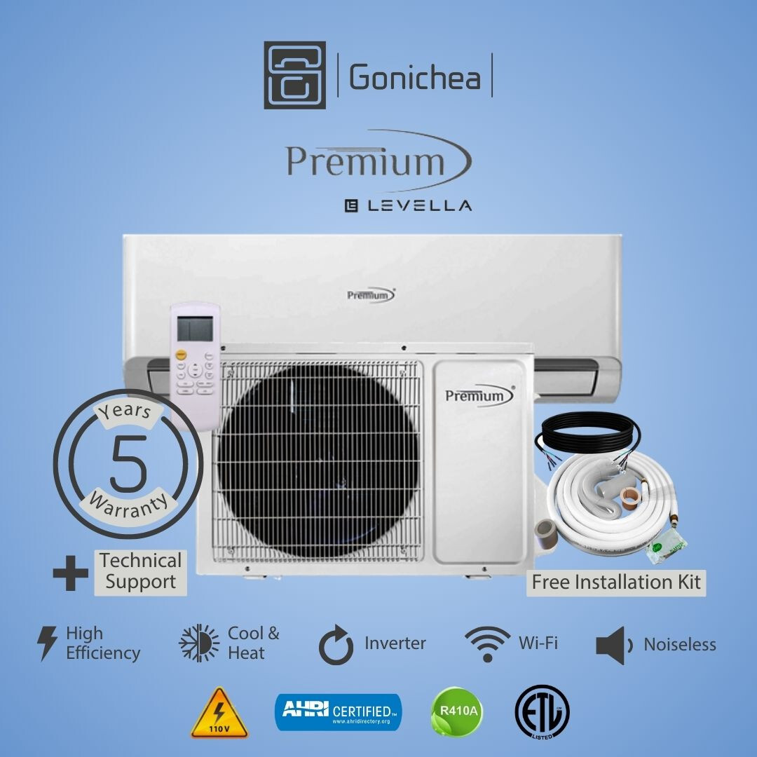 12000 BTU Air Conditioner Mini Split 20.8 SEER2 INVERTER Ductless Heat Pump 110V