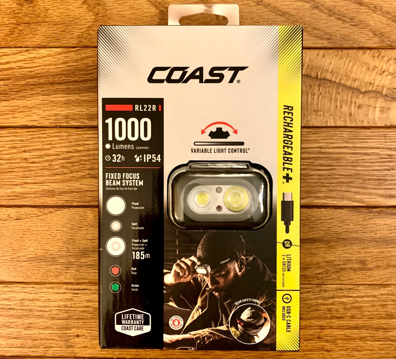 BRAND NEW COAST RL22R 1000 Lm RECHARGEABLE HEADLAMP FREE SHIPPING!