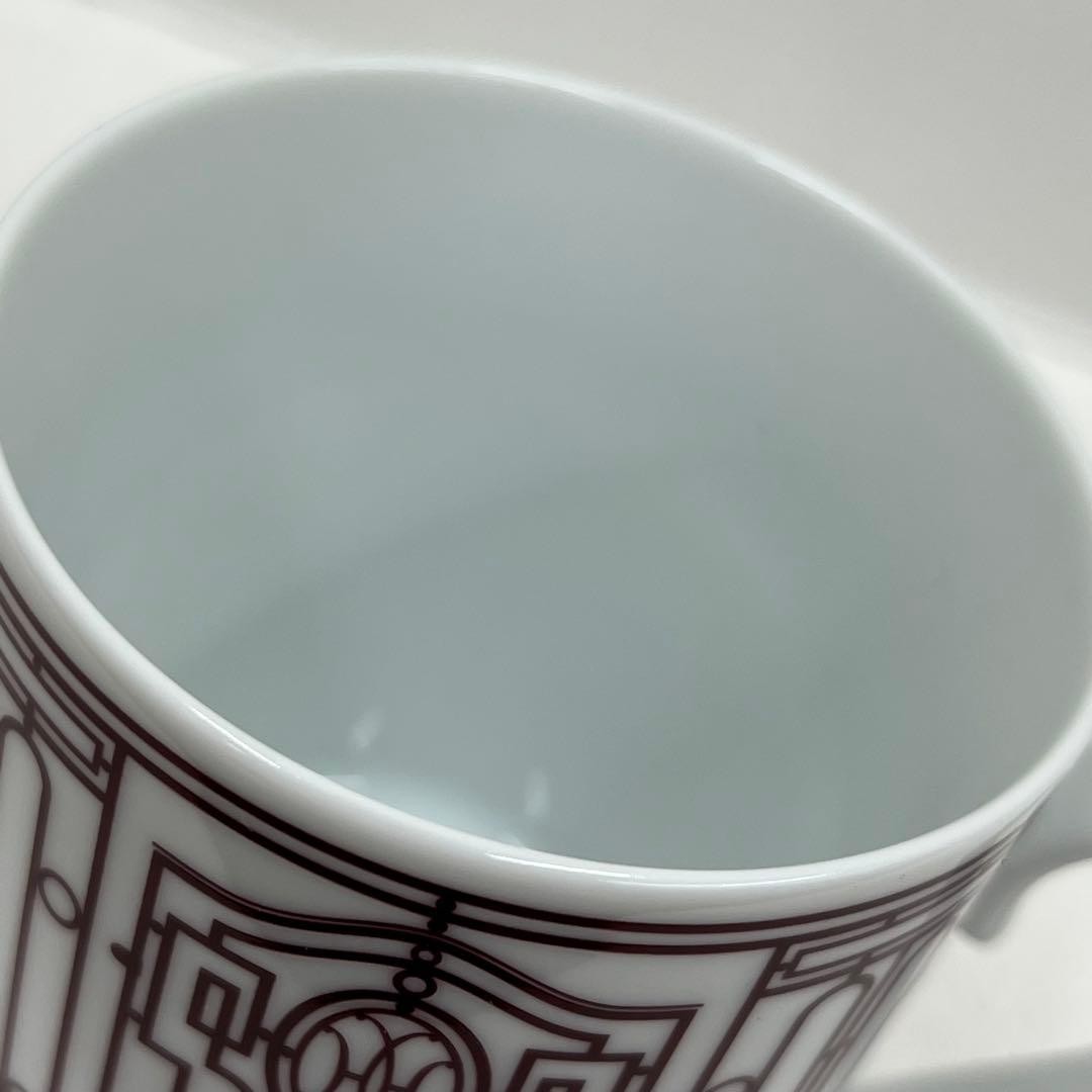 Hermes H Deco Mug Pair Kitchenware Coffee Cups Set Authentic Genuine
