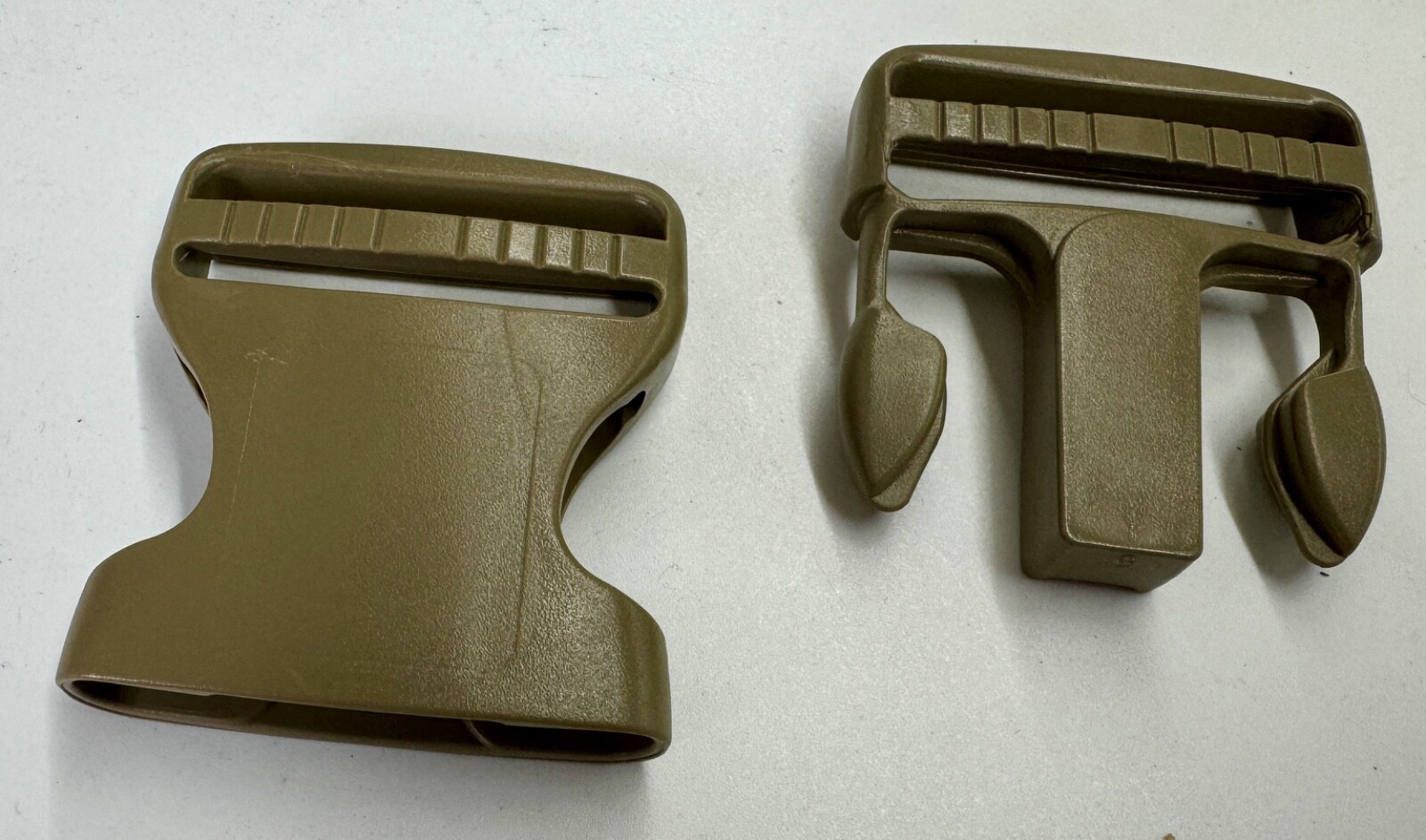 2 Inch ITW TSR 200 Side Release Buckle Heavy Duty USA Made Plastic Webbing Tan