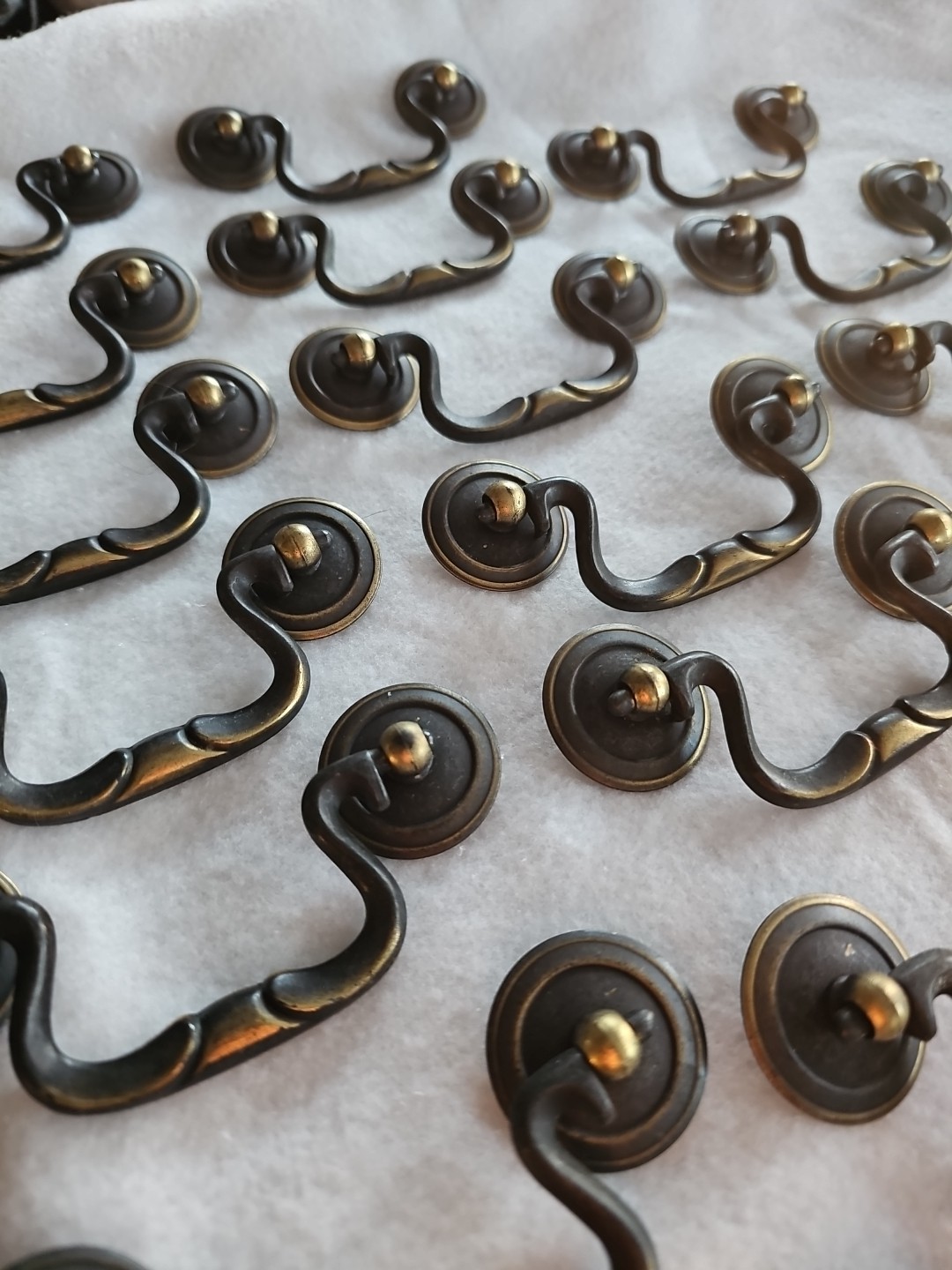 Lot of 41 KBC 4761 Bail Handle Drop Pulls 3" On Center Vintage MCM W/ Screws