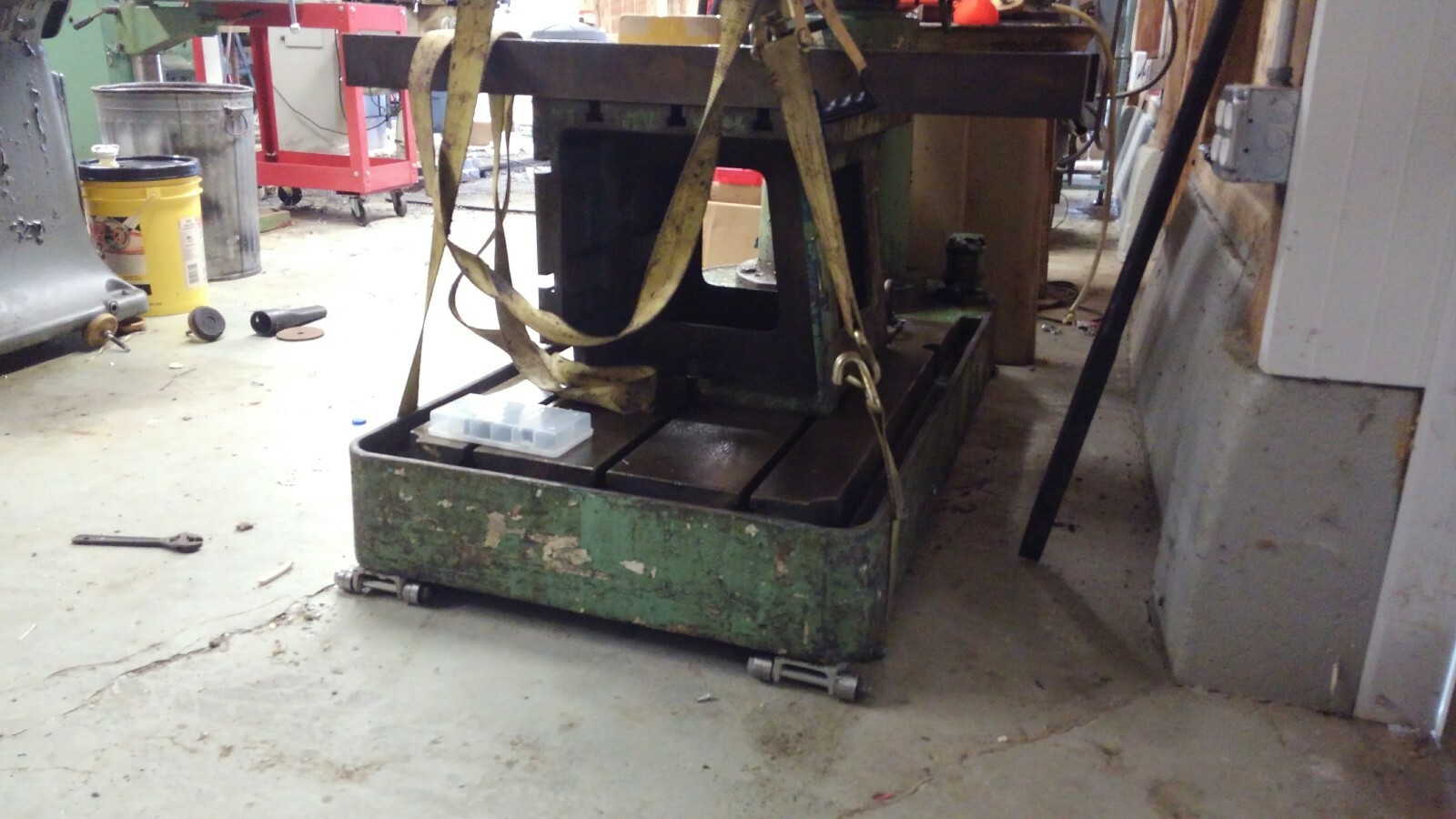 MADE IN USA Machine Skate Set (4) 10,000lbs Bridgeport mill mover, low profile