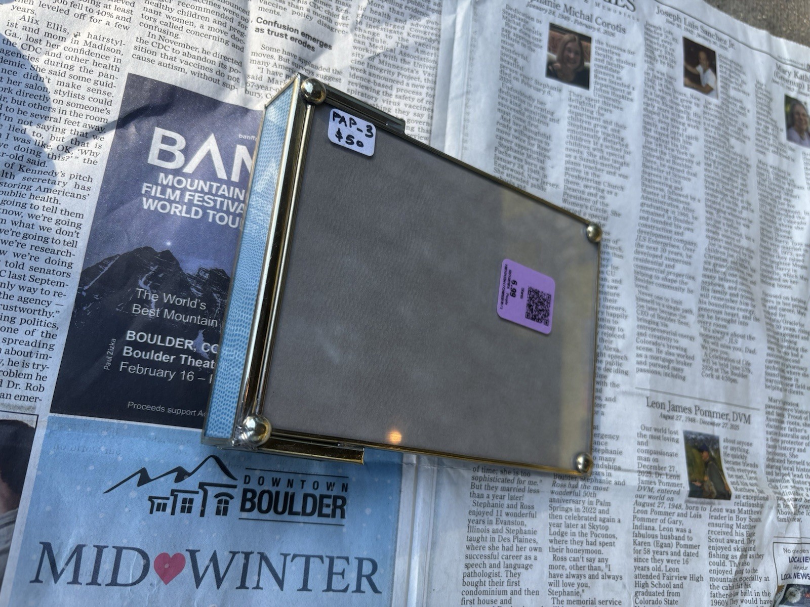 JM Piers Blue Faux Lizard guest towel holder, vanity tray and notepad holder