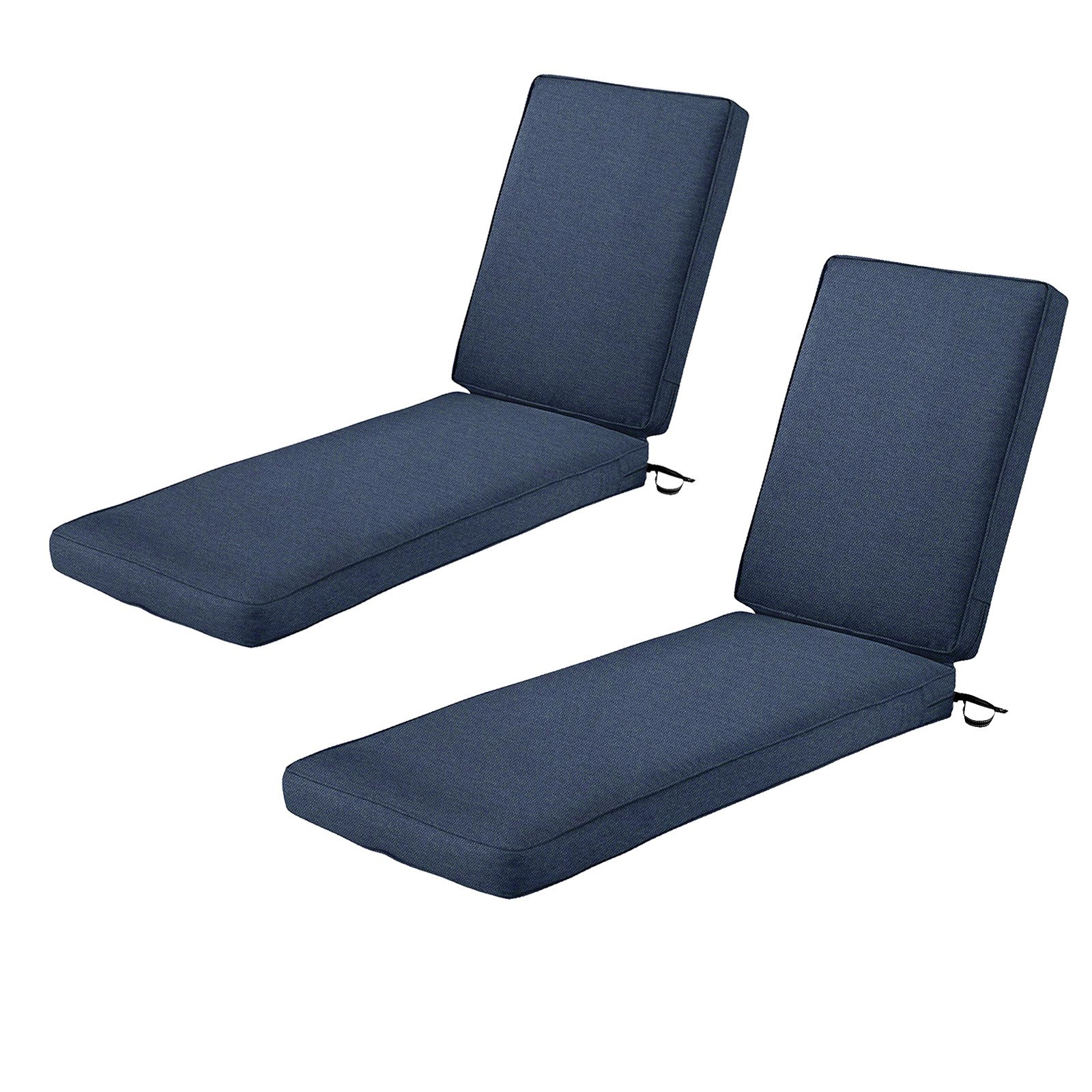 2Pack Chaise Lounge Cushion 80"x26"x3" UV-Resistant Outdoor Furniture Cushion