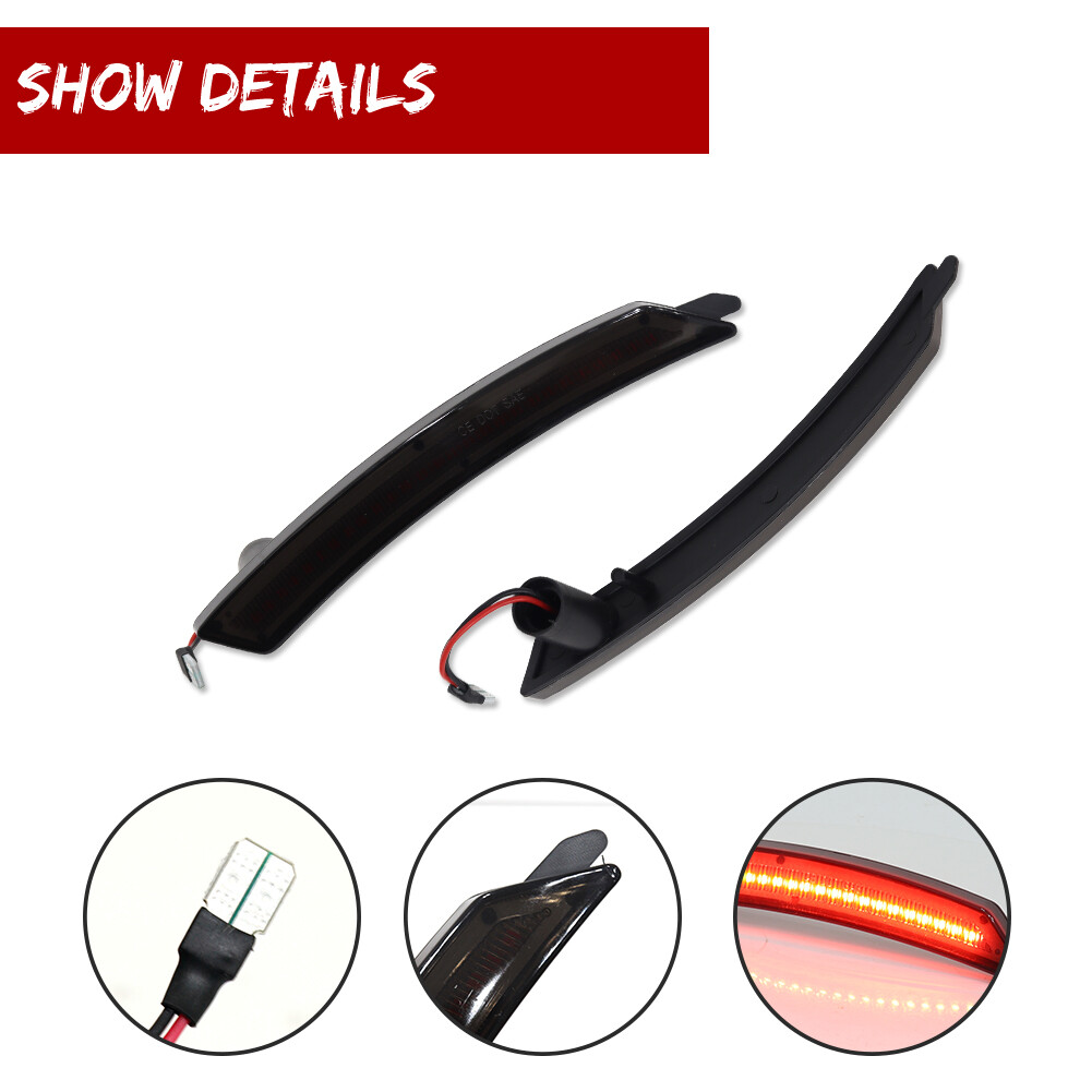 4x For Mini Cooper R55 R56 R57 R58 R59 R60 R61 Front Rear LED Side Marker Lights