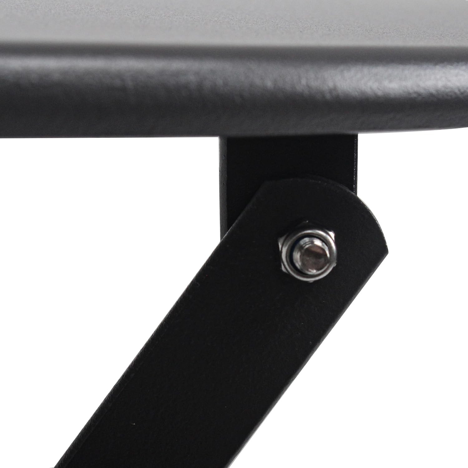 Folding Bistro Table and Chairs 3-Piece Set Outdoor Indoor Patio Furniture Gray