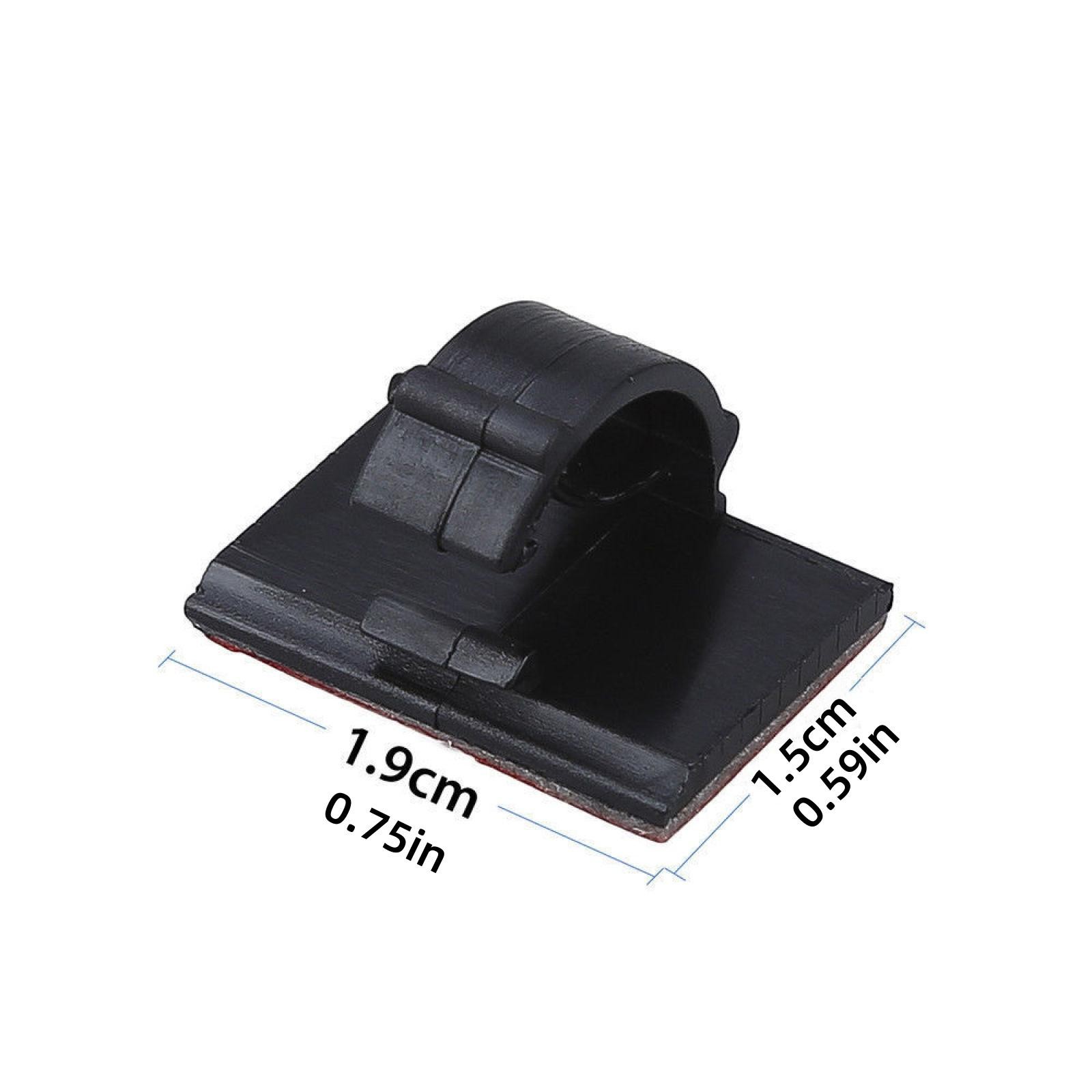 20Pcs Self-Adhesive Wire Tie Cable Clamp Clip Holder For Car Dash Camera Home