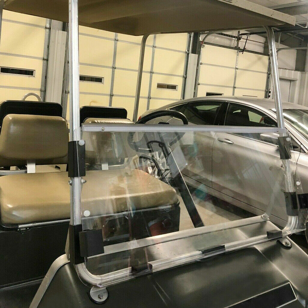 For Club Car DS 1982-2000.5 New Clear Golf Cart Windshield Folding Windscreen