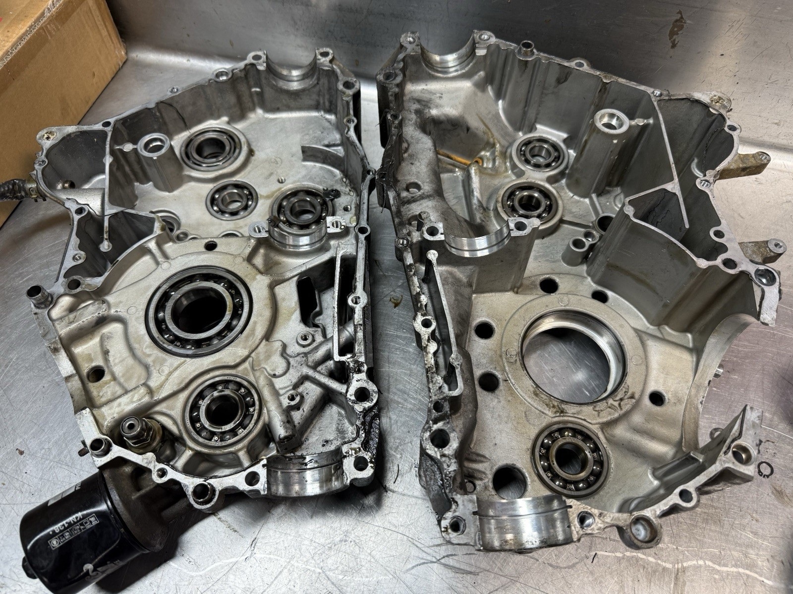 07 Arctic Cat 650 H1 OEM Engine Crankcase Motor Crank Cases Prowler XT 2006-2009