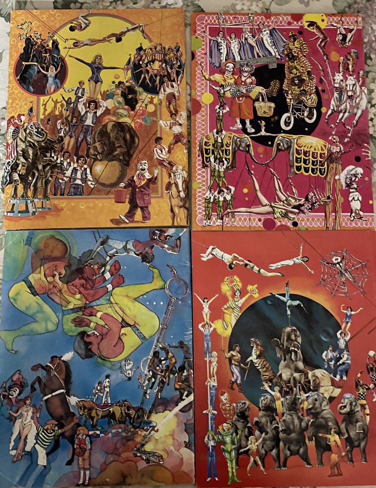 Vtg Ringling Bros Circus Programs 8 Issues