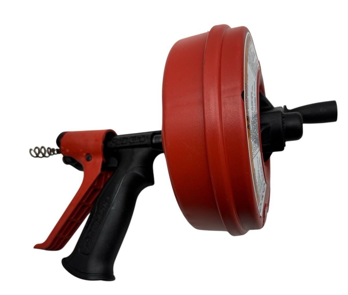 RIDGID Power Spin+ Drain Cleaner w/Autofeed 3/4" -1 1/2" Drain Lines 57043 Used2