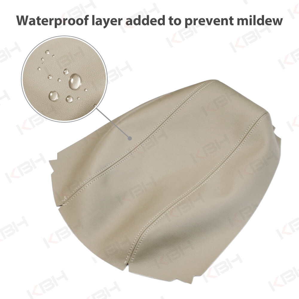 Fit 2011-2014 Ford Edge Center Console Lid Armrest Leather Cover Dune Tan