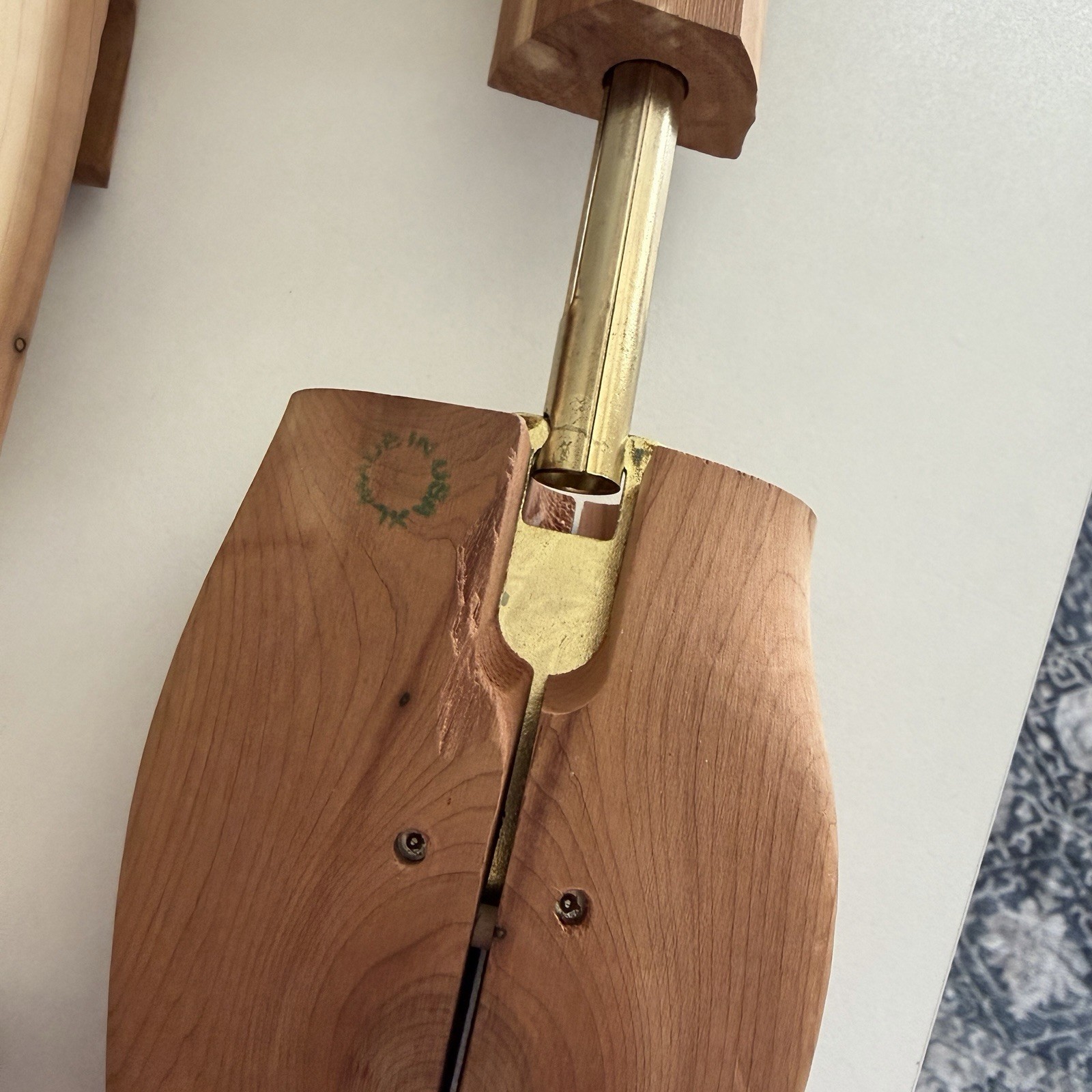 Men’s XL Cedar Shoe Trees Nordstrom Made in USA Wooden Shoe Stretchers Pair