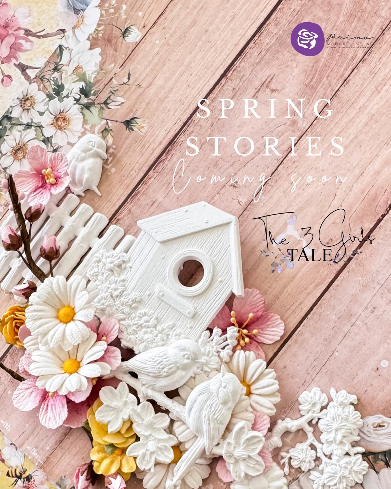 Spring Tales | 5" x 8" Silicone Craft Décor Mould | Redesign with Prima