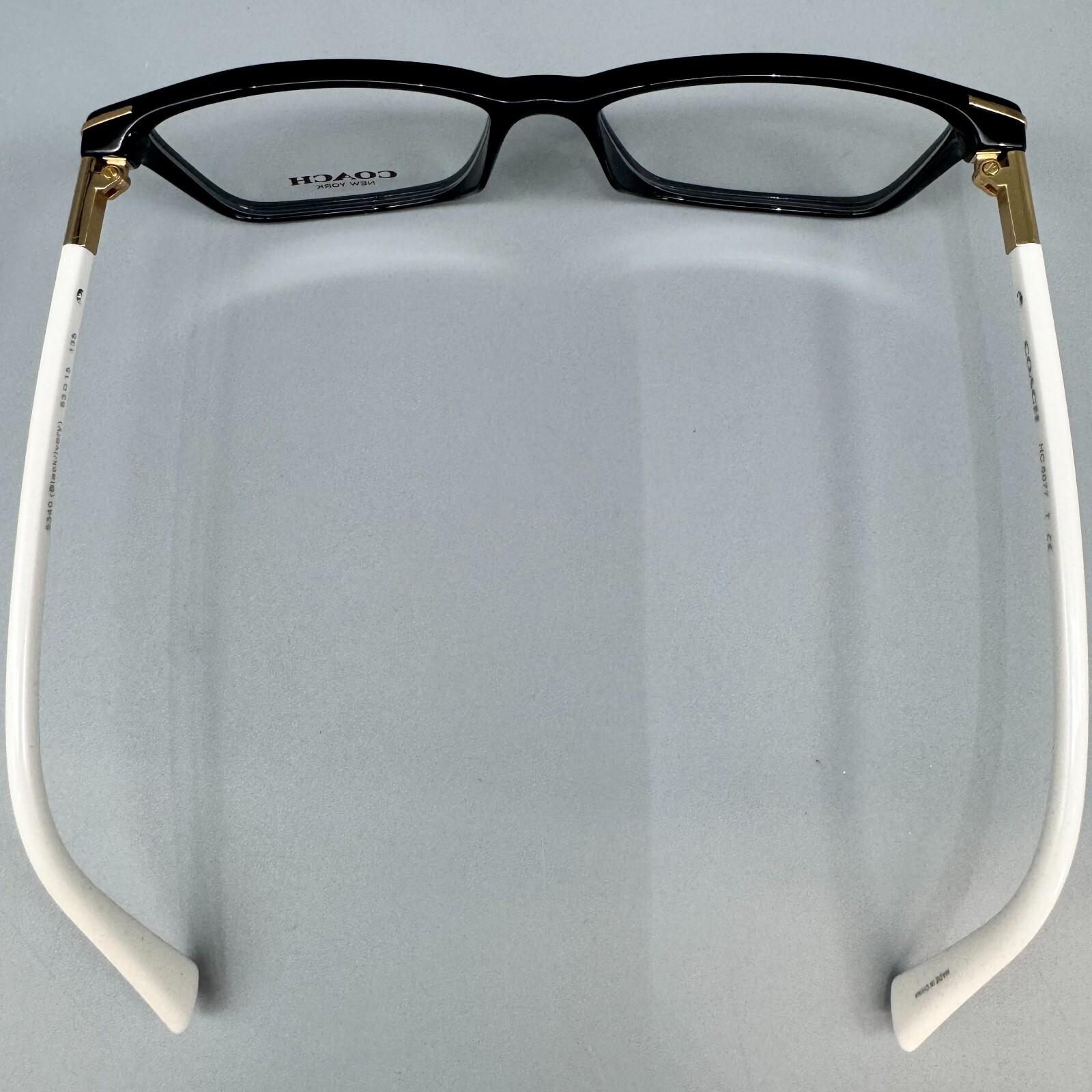 COACH HC 6077 / 5340 Eyeglasses 53-15-135mm - BLACK/IVORY 100% Original NO CASE!