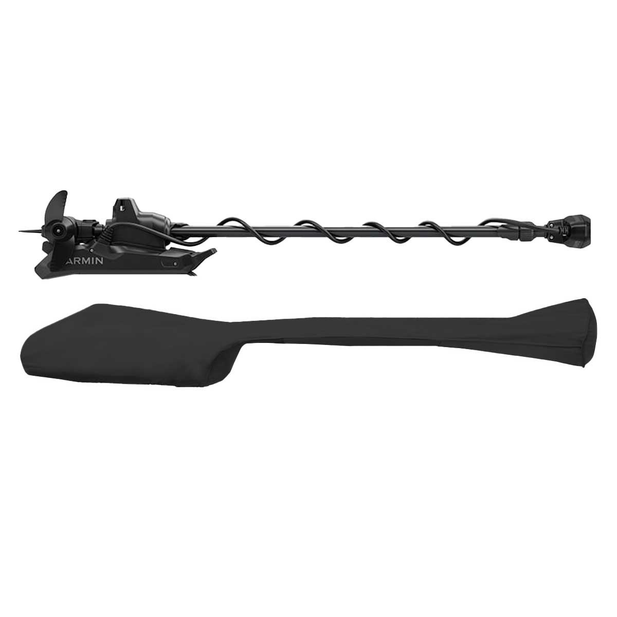 Oceansouth Custom Cover for Garmin trolling Motor (Force Kraken, 90", Black)