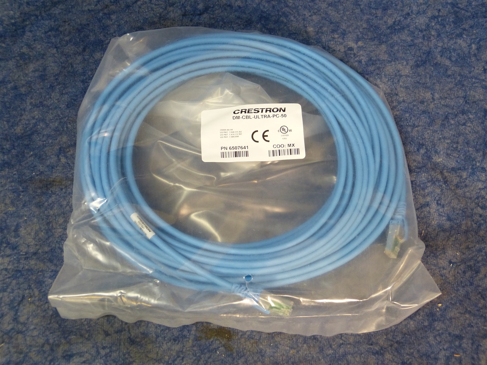 NEW Crestron DM-CBL-ULTRA-PC-50 DigitalMedia Ultra Patch Cable, 50ft (EC10)