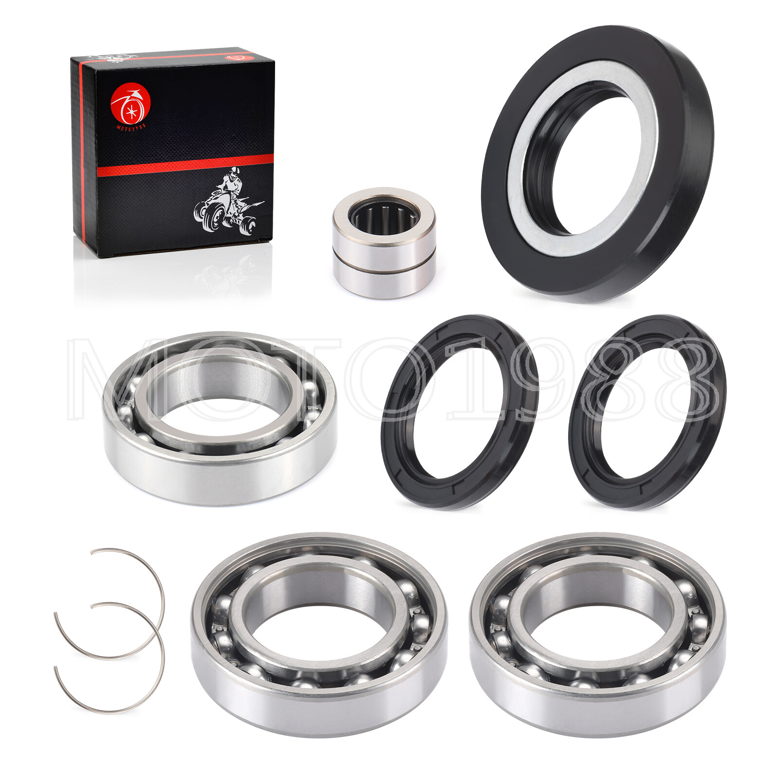 Rear Differential Bearing Seal Kit for Honda Rancher 420 TRX420 Foreman 500 520