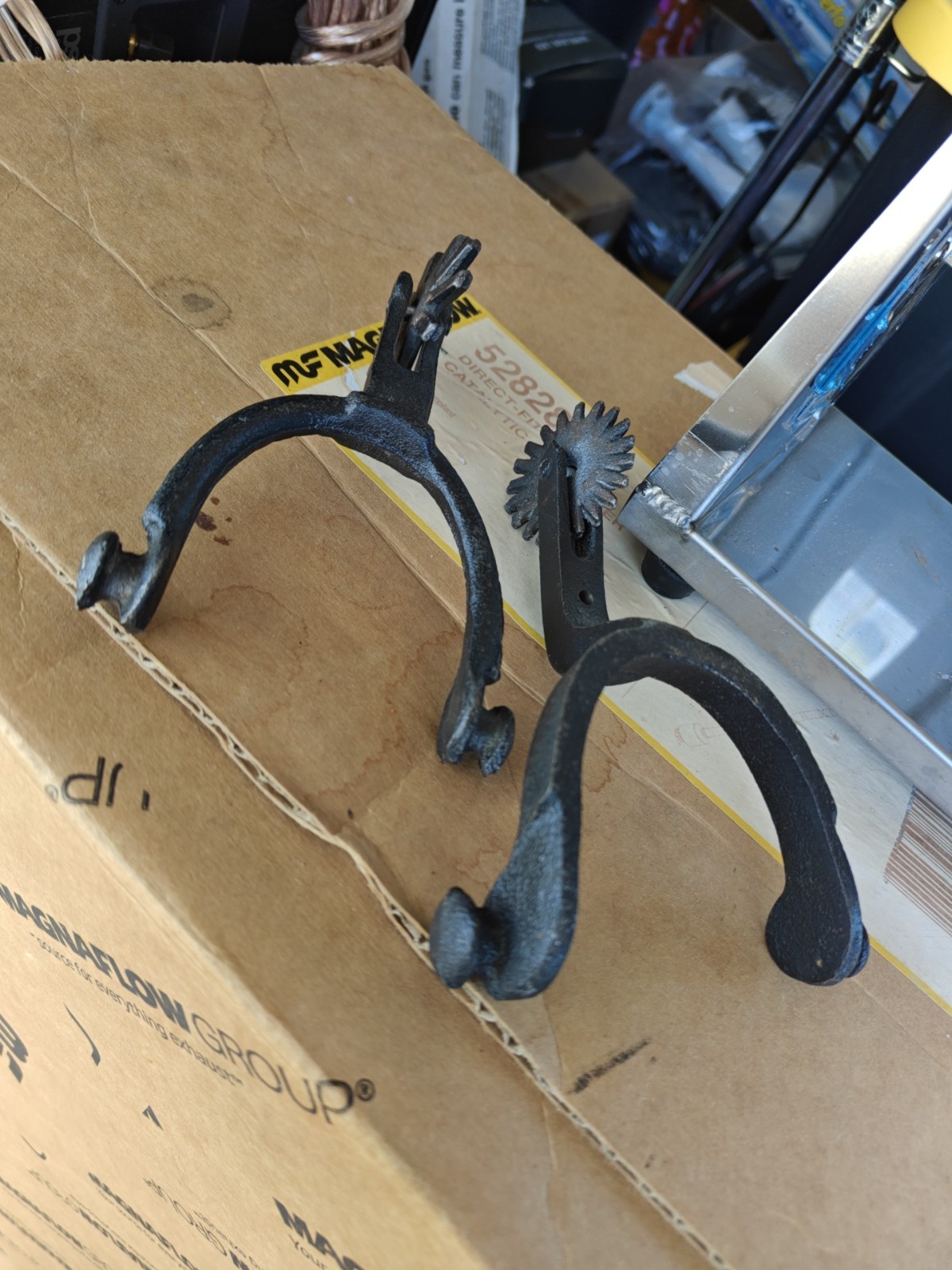 2 Decrotive Horse Spurs close But NOT a PAIR Checkem Out!