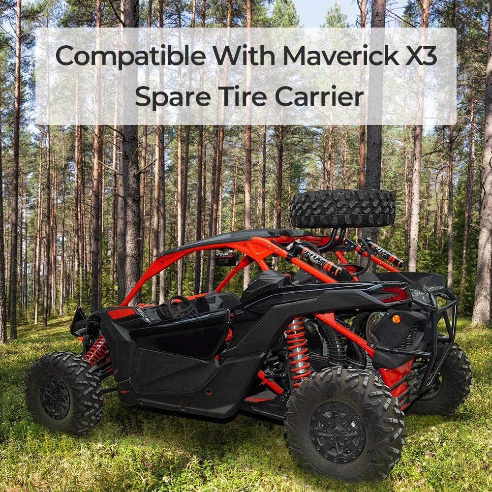 For Can Am Maverick X3 /Max /Turbo/R UTV Spare Tire Carrier Mount Rack 2017-2024