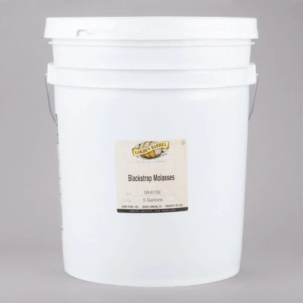 Golden Barrel Sulfur Free Blackstrap Molasses 5 Gallon Pail Bulk Commercial