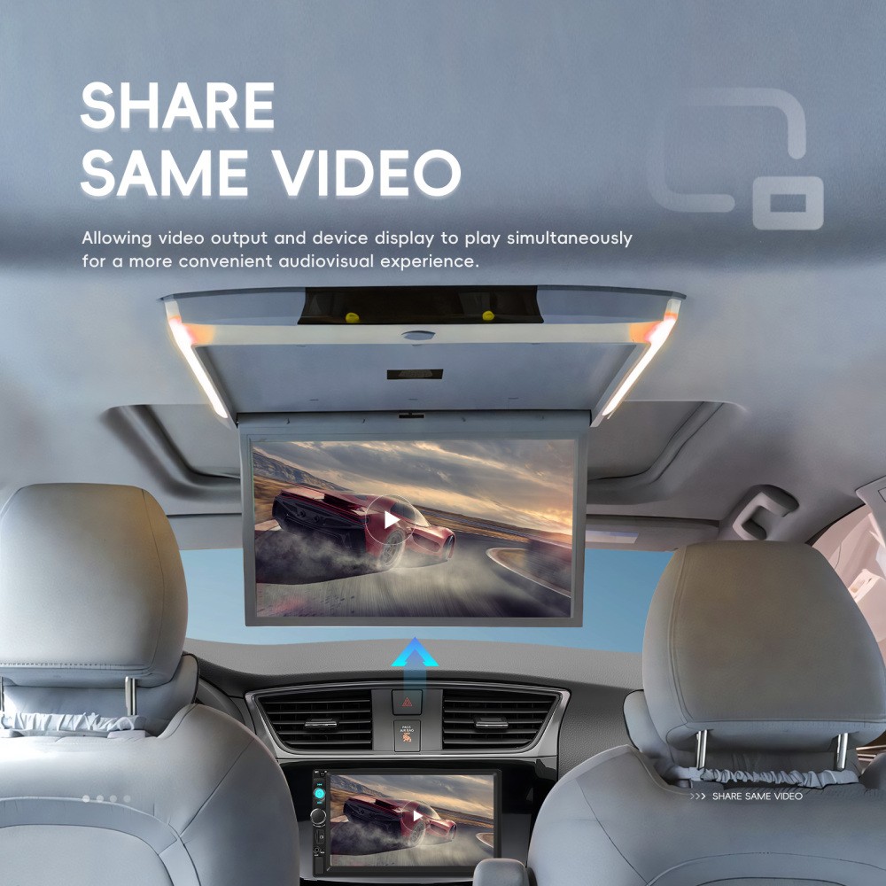 7" Double 2Din Car Stereo Radio Touch Screen Bluetooth FM Mirror link MP5 Player