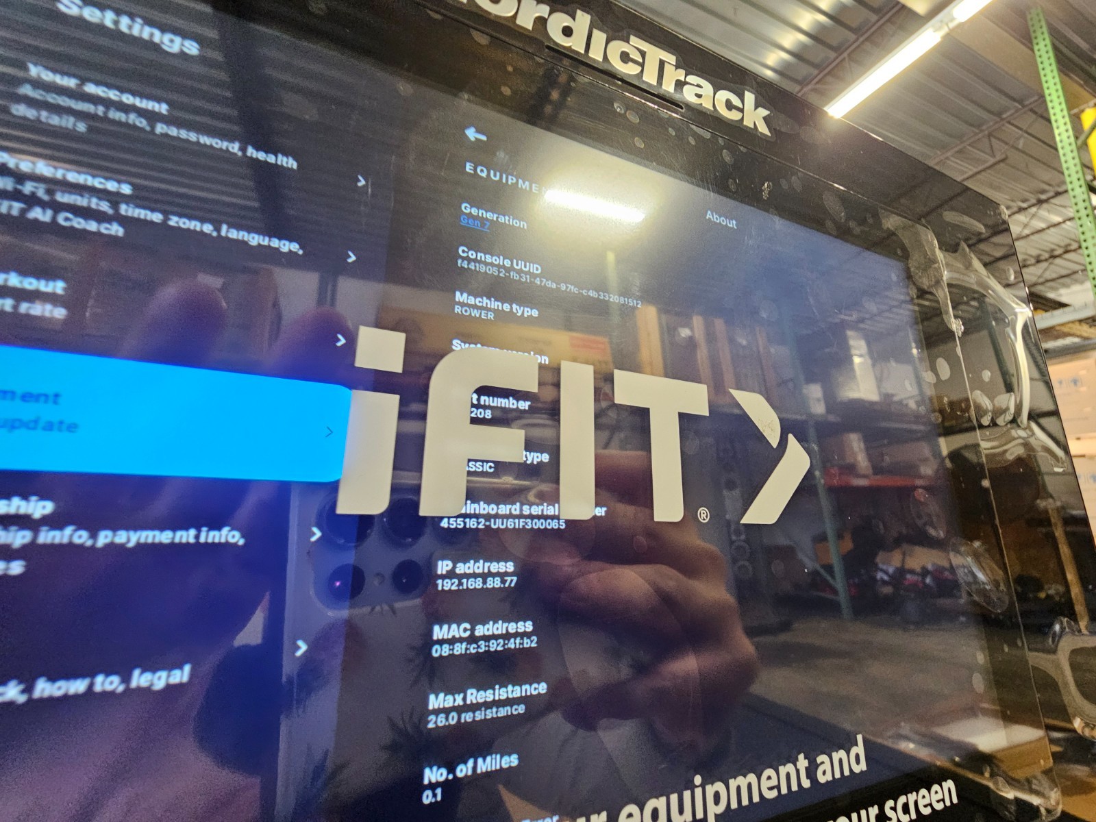 NordicTrack Rower Rowing Machine RW700 iFit NTRW15125 1 Year Warranty