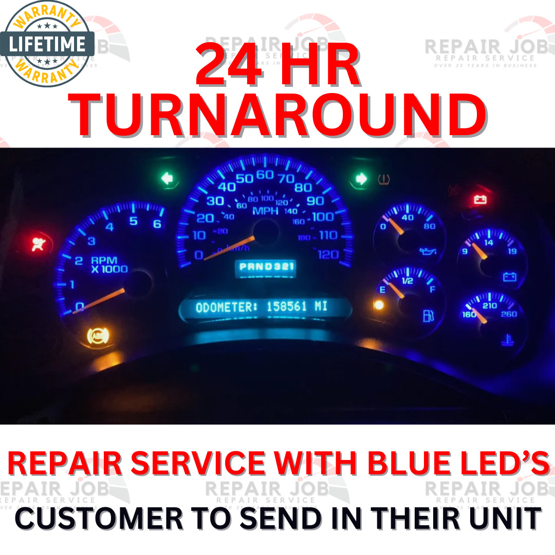 03-07 GM Chevrolet Silverado Tahoe Instrument Gauge Cluster FULL REPAIR SERVICE