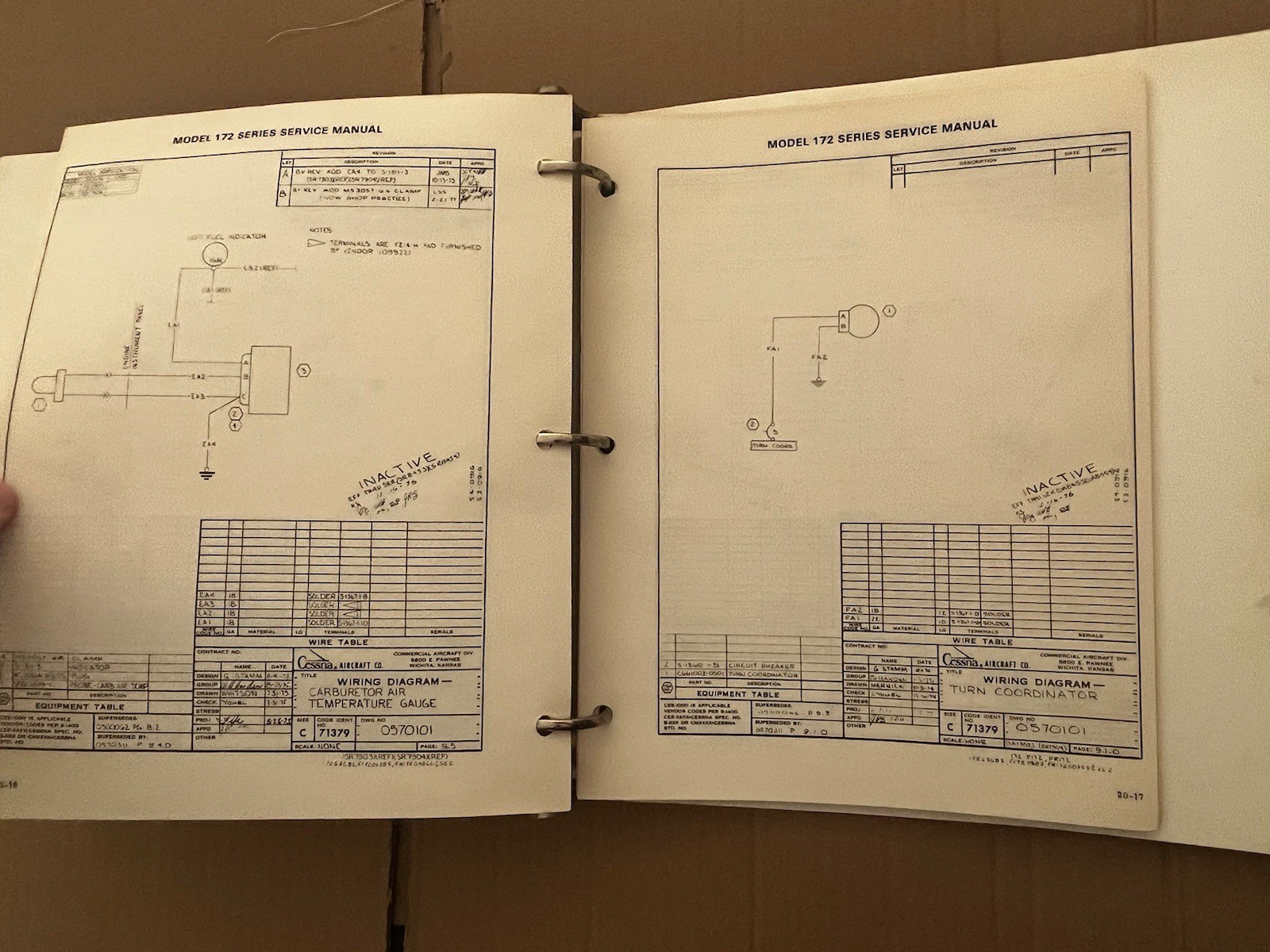 1977-1981 CESSNA 172 Series Service Manual D2026-13 Original
